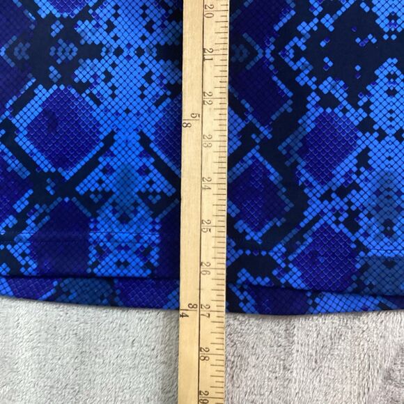 Lululemon Cool Racerback Women Sz 6/8 Sapphire Blue Ziggy Snake Reptile Tank Top - Picture 10 of 10